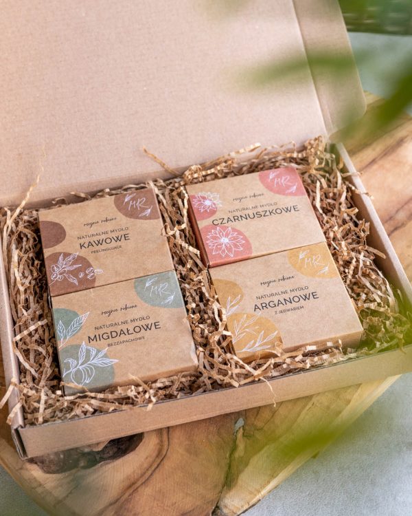 Zestaw prezentowy: 4 mydła naturalne (60g)