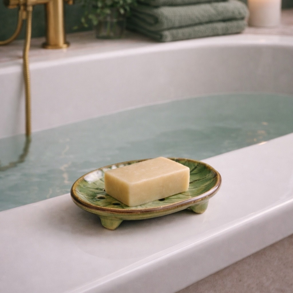 Mydelniczka ceramiczna - liść - obrazek 4