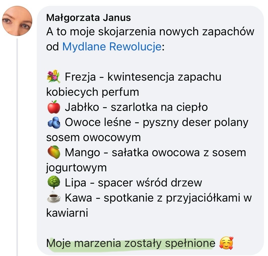 Opinia o kompozycjach zapachowych