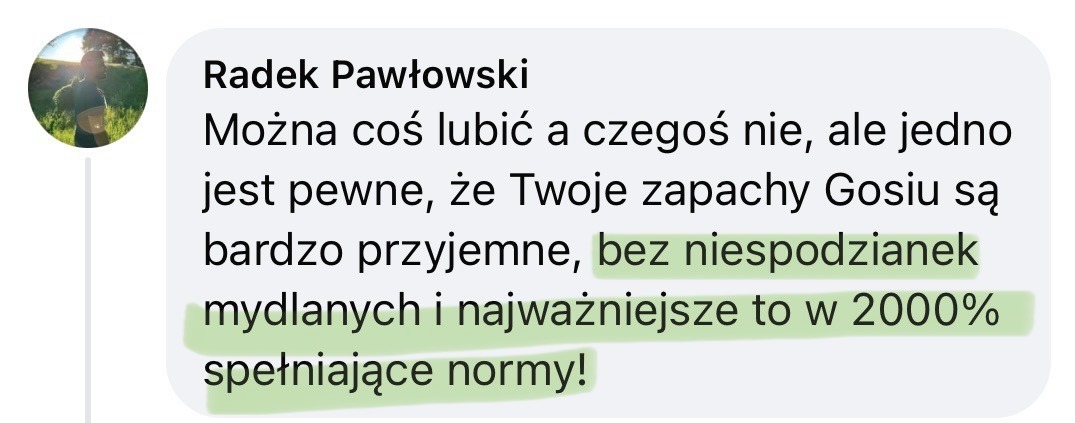 Opinia o kompozycjach zapachowych