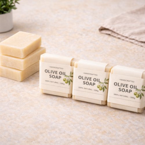 manufaktura mydła - etykieta