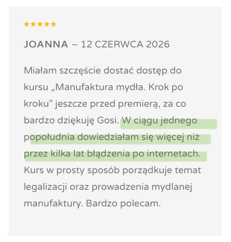Opinie kursantek 1