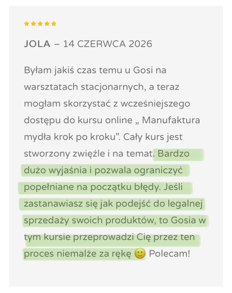 Opinie kursantek 2