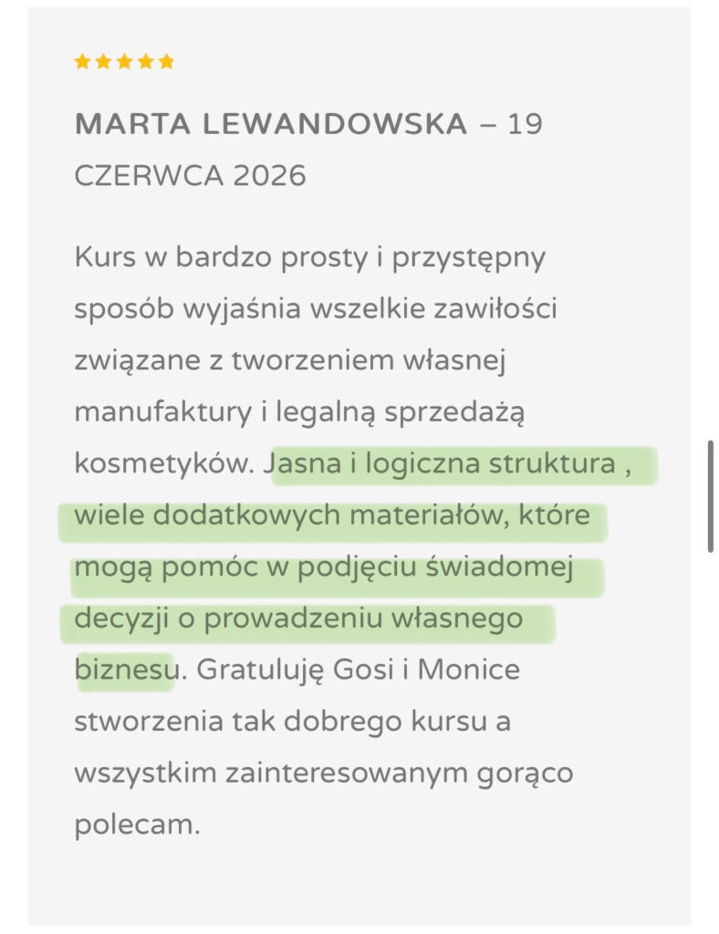 Opinie kursantek 3