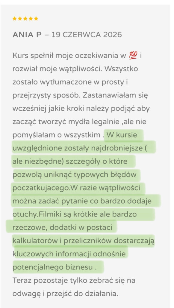 Opinie kursantek 4